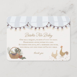 Blue Farmers Market Farm Books for Baby Insert