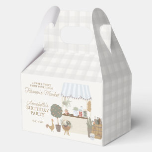 Blue Farmers Market Farm Fresh Birthday Favour Box