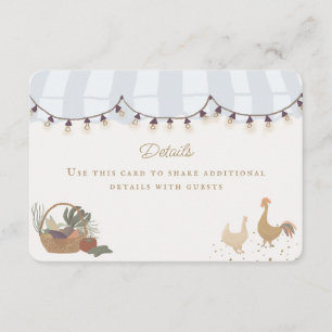 Blue Farmers Market Farm Fresh Details Insert