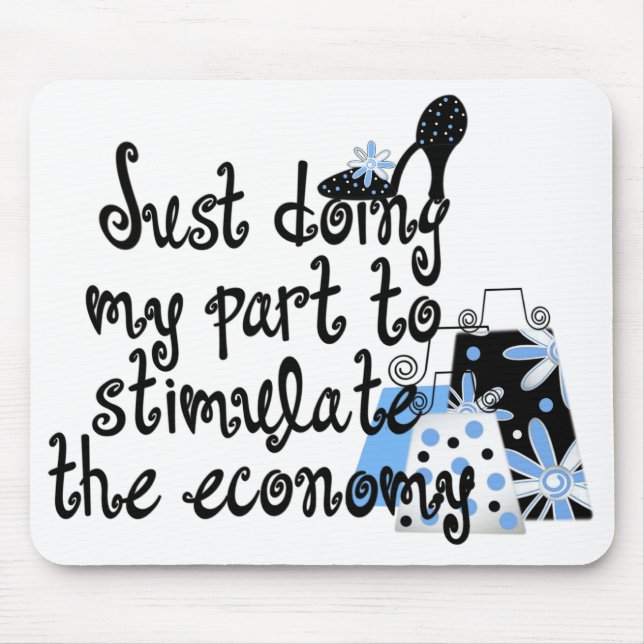 Blue Fashion Mousepad (Front)