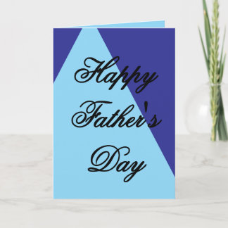 Blue Father's Day Card, Thank You Dad Card