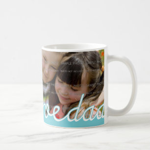 Blue Father's Day Personalised Mugs with Photo