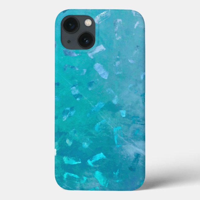 Blue Faux Glitter Texture Case-Mate iPhone Case (Back)