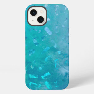 Blue Faux Glitter Texture iPhone 13 Case