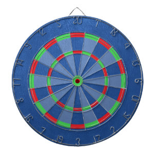Blue Faux Leather Texture Dartboard