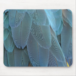 Blue Feather Mouse Mat