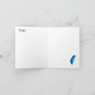 Blue Feather Taiwan Map Postcard