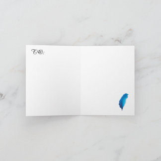 Blue Feather Taiwan Map Postcard