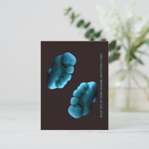 BLUE FEET BY MARK EDWARD WESTERFIELD 2020 POSTCARD