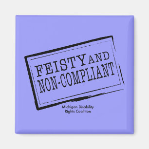 Blue Feisty Magnet