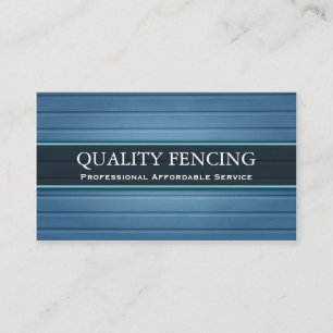 Blue Fencing / Boarding Business Card