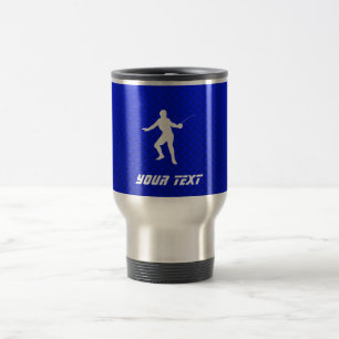 Blue Fencing Travel Mug