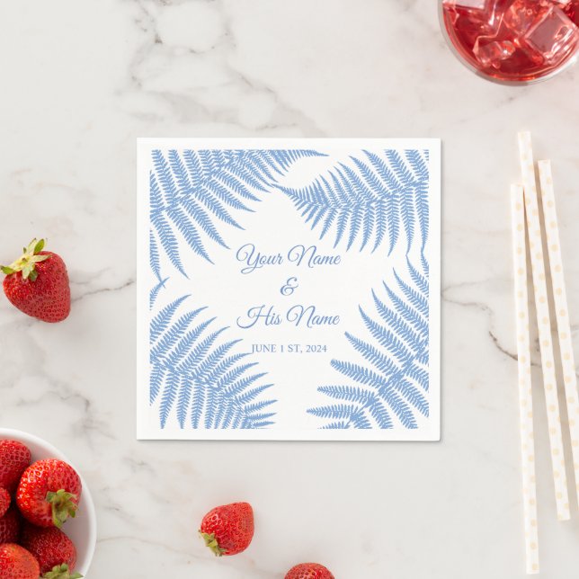 Blue Ferns Thunder_Cove  Napkin (Insitu)