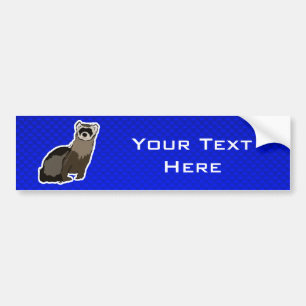 Blue Ferret Bumper Sticker