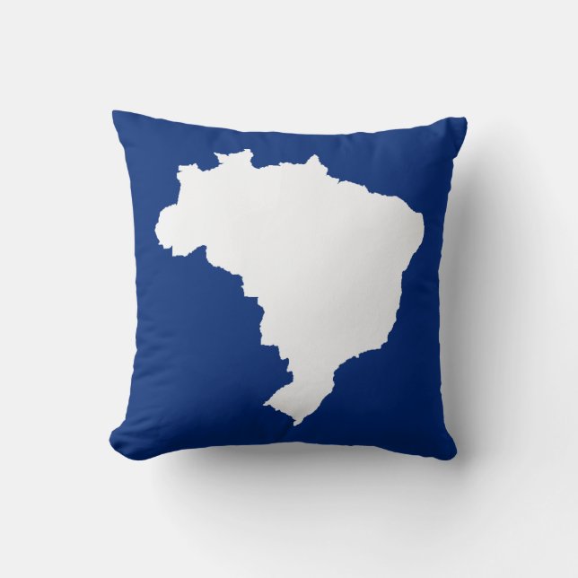 Blue Festive Brazil Cushion (Front)