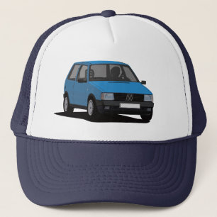 Blue Fiat Uno 80's supermini Trucker Hat