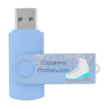 blue figure skating confetti sprinkles