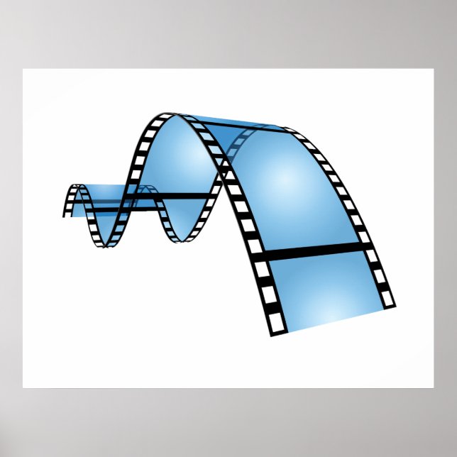 Blue Film Strip Poster (Front)