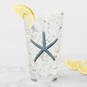 Blue Finger Starfish Glass