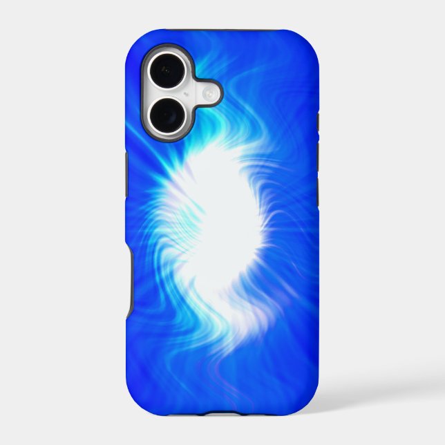 Blue Fire Abstract Art Background (Back)