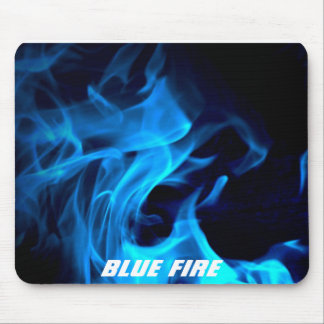 Blue Fire Mouse Mat