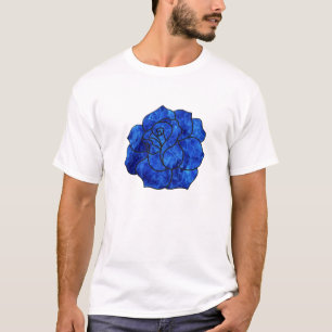 Blue Fire Rose T-shirt