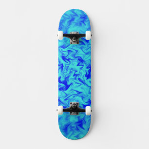 Blue Fire Skateboard