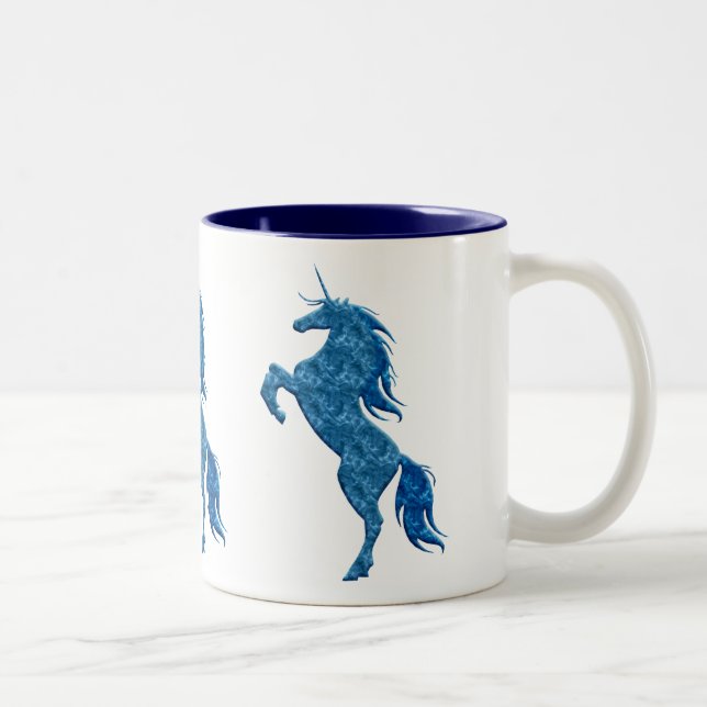 Blue Fire Unicorn Mug (Right)