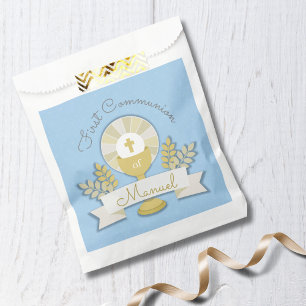 Blue First Holy communion Favour Bags