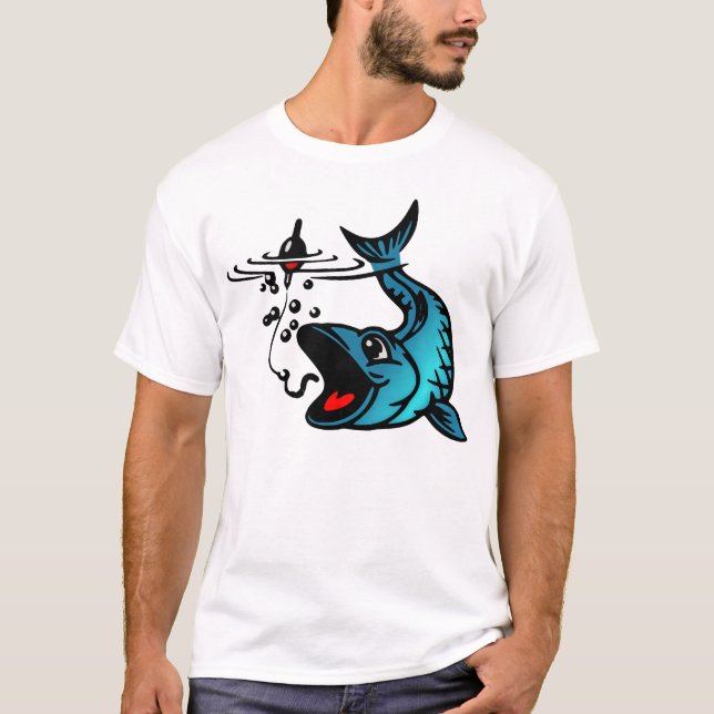 Blue Fish and Bait T-Shirt (Front)
