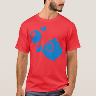 Blue Fish bubbles T-Shirt