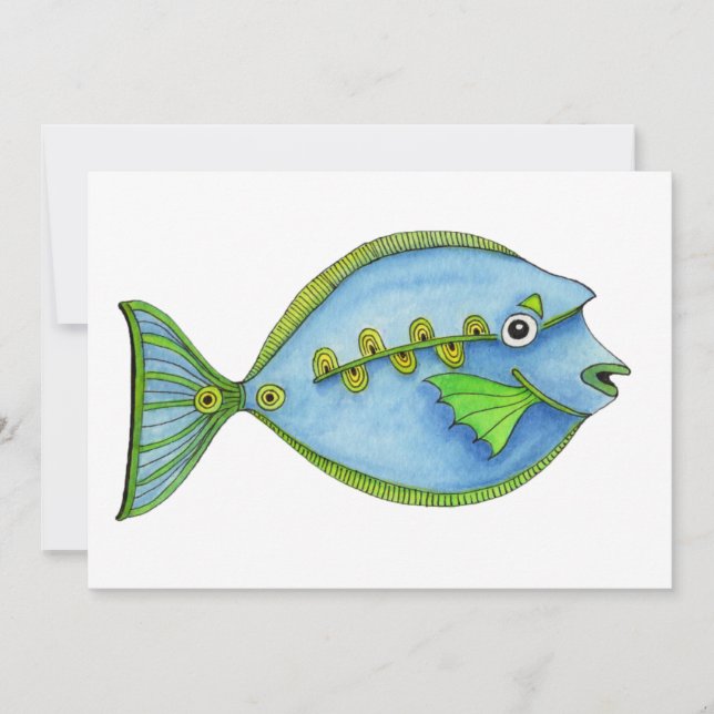 Blue Fish Card (Front)
