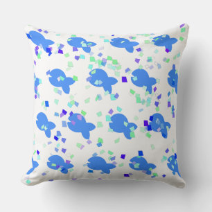 Blue Fish Cushion