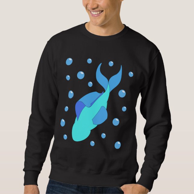Blue Fish Dive Sweatshirt (Front)