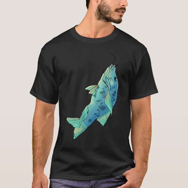 Blue fish, fish T-Shirt (Front)