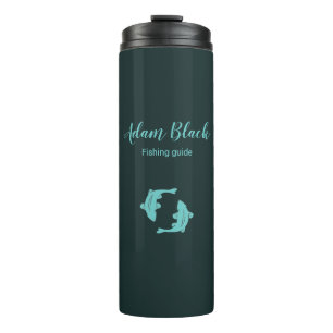Blue fish guide business thermal tumbler