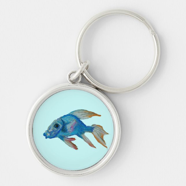 Blue fish Keychain (Front)
