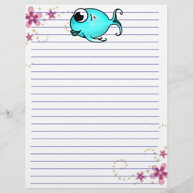 Blue Fish Letterhead (Front)