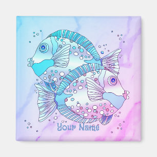 Blue Fish  Magnet