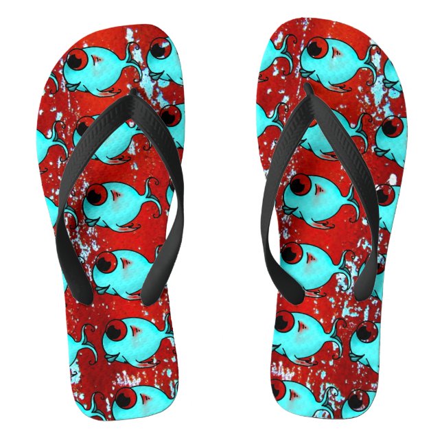 Blue Fish Men's Flip Flops (Footbed)