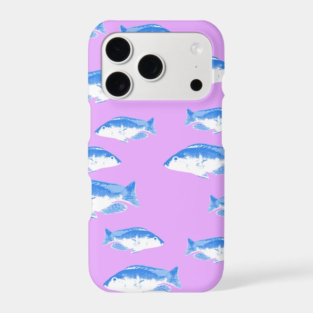 Blue fish on lilac (Back)