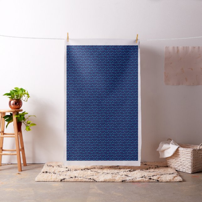 blue fish pattern fabric (In Situ)