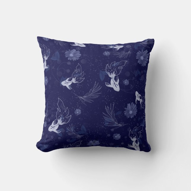 Blue fish pillow (Front)