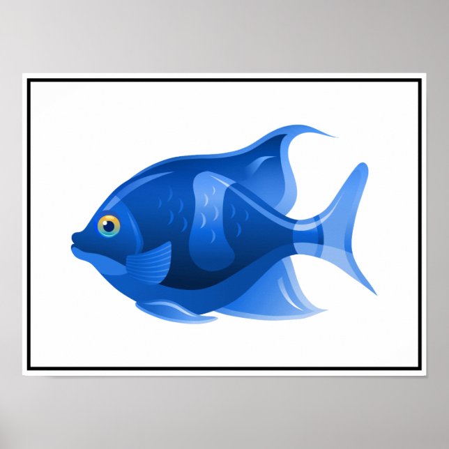 Blue Fish Poster (Front)