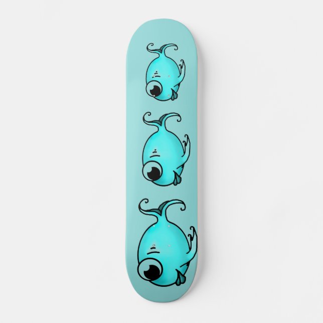 Blue Fish Skateboard (Front)
