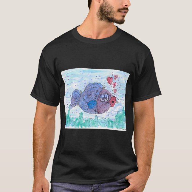 blue fish T-Shirt (Front)