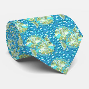 Blue Fish tie