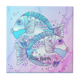 Blue Fish  Tile