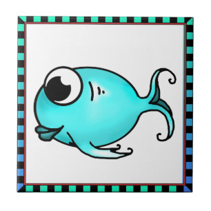 Blue Fish Tile