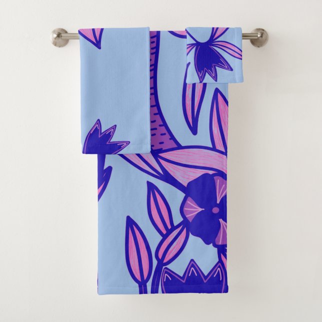 Blue Fish Towel (Insitu)